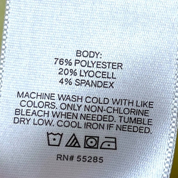 Express romper butter yellow elastic waist V-neck keyhole button neck size Med. - Picture 6 of 8